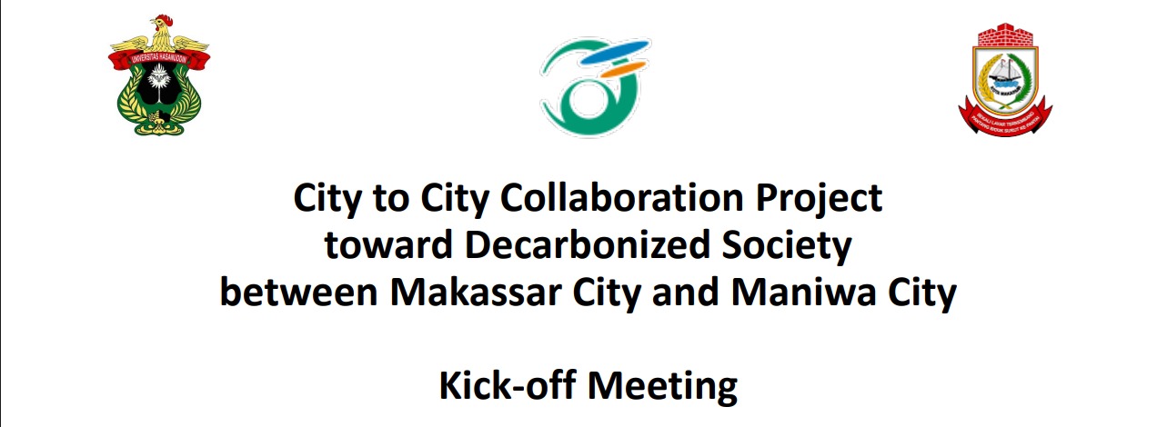 City to City Collaboration Project toward Decarbonized Society between Makassar City and Maniwa City